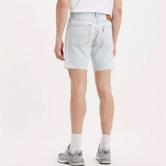 LEVI’S Premium 501® ’93 Shorts Size 28 Light Indigo Stonewashed Blue Cutoffs - Picture 4 of 6